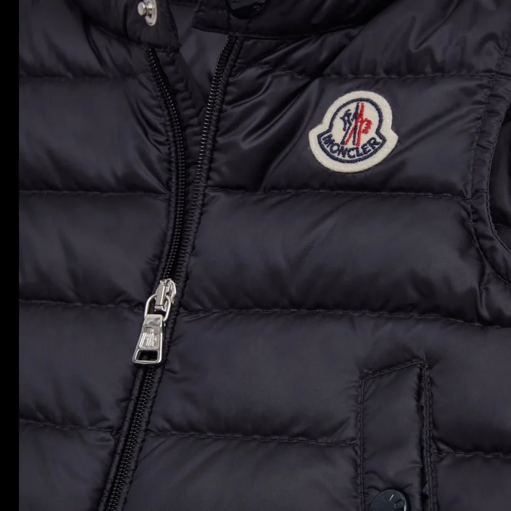 Moncler Kids Night Blue Puffer Vest - Size 2